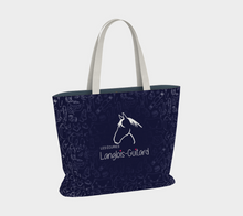 Charger l&#39;image dans la galerie, Grand Sac à motifs équestre - Marine
