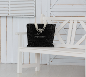 Grand Sac à motifs équestre - Noir