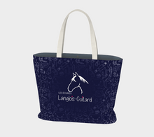 Charger l&#39;image dans la galerie, Grand Sac à motifs équestre - Marine
