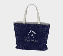 Charger l&#39;image dans la galerie, Grand Sac à motifs équestre - Marine
