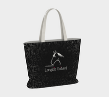 Charger l&#39;image dans la galerie, Grand Sac à motifs équestre - Noir
