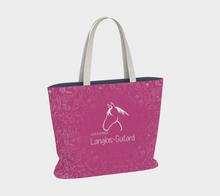 Charger l&#39;image dans la galerie, Grand Sac à motifs équestre - Rose
