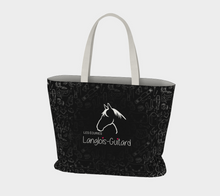 Charger l&#39;image dans la galerie, Grand Sac à motifs équestre - Noir
