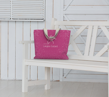 Charger l&#39;image dans la galerie, Grand Sac à motifs équestre - Rose
