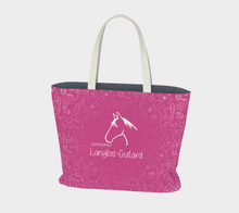 Charger l&#39;image dans la galerie, Grand Sac à motifs équestre - Rose
